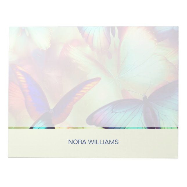 Bloc-notes pour papillon personnalisé (Devant)