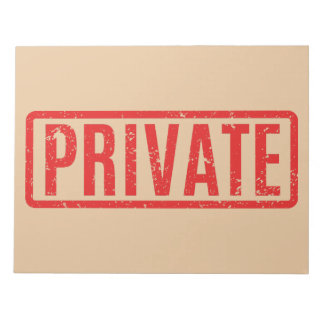 Bloc-notes privé bloqué