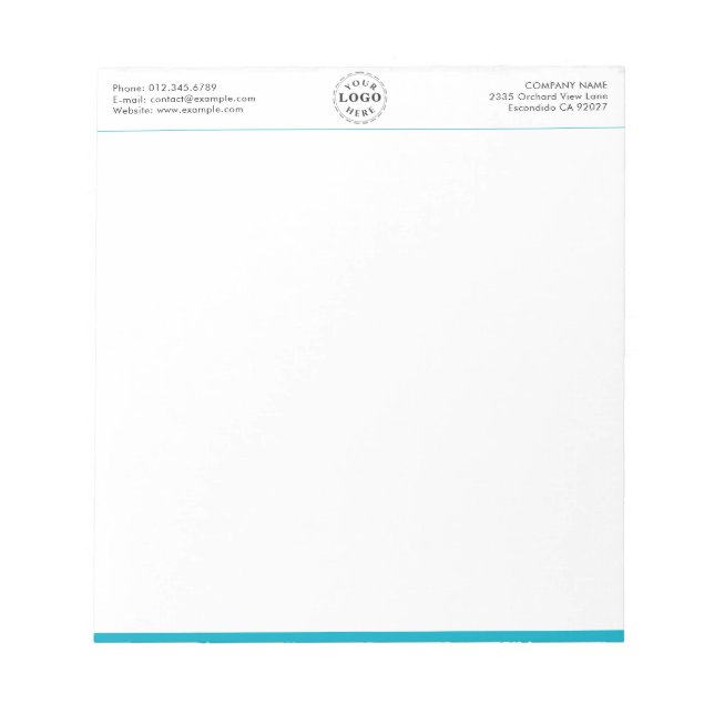 Bloc-notes professionnel de marque 5,5 pouces x 6  (Devant)