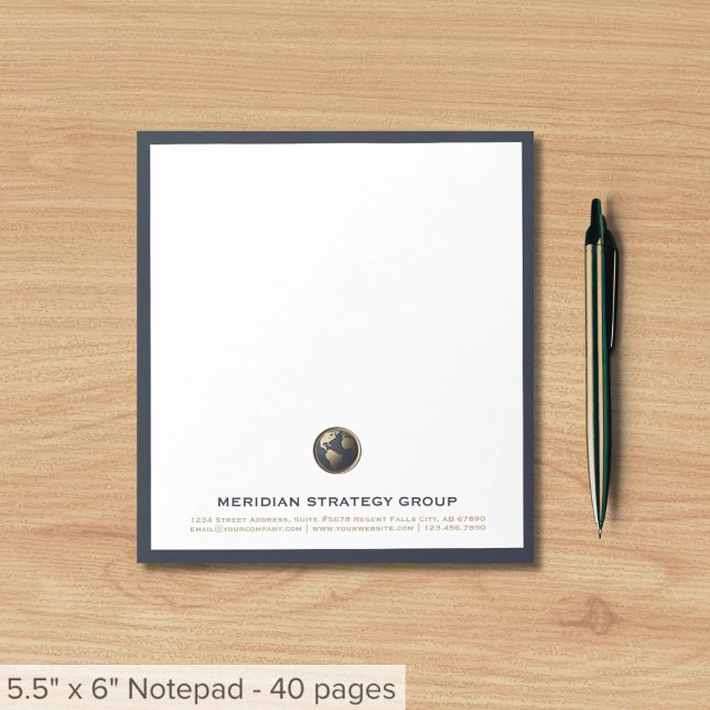 Bloc-notes professionnel du logo de conseil (Créateur téléchargé)