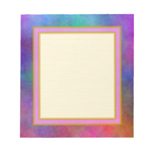 Bloc-notes rayé de lumière du soleil de jardin