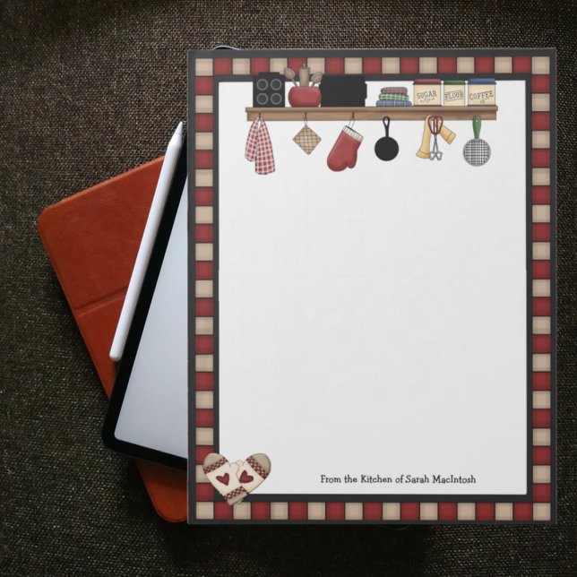 Bloc-notes Recettes de chèques pays (Créateur téléchargé)