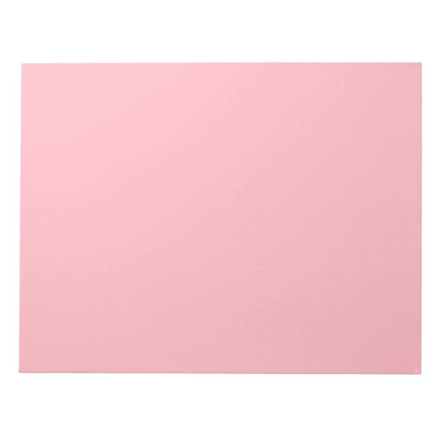 Bloc-notes rose clair pour usage professionnel et  (Devant)