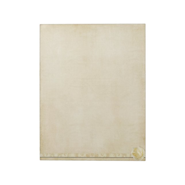 Bloc-notes Rose crème vintage (Tourné)