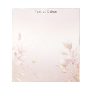 Bloc-notes rose Feuille