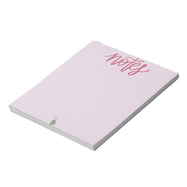 Bloc-notes Rose Tendre (Tourné)
