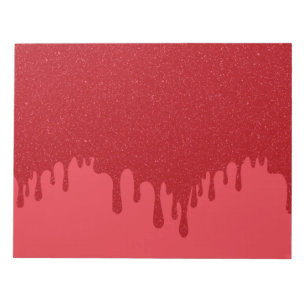 Bloc-notes rouge tomate personnalisable avec effet