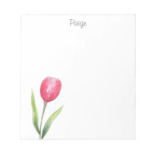 Bloc-notes rouge Tulip