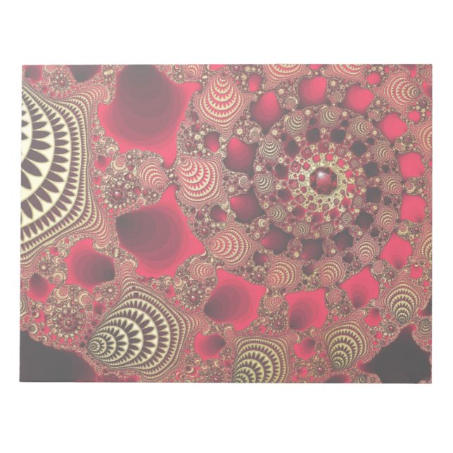 Bloc-notes Rubies & Gold (Devant)