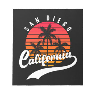 Bloc-notes San Diego Retro Sunset