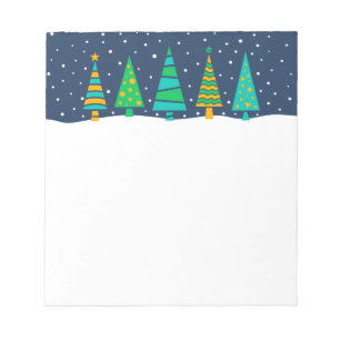 Bloc-notes Sapins enneigés
