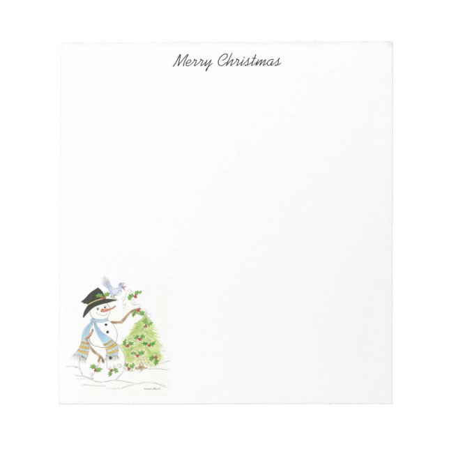 Bloc-notes Snowman et Bluebird (Devant)