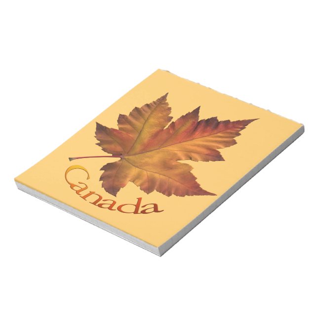 Bloc-notes souvenir feuille d'érable du Canada Cad (Tourné)
