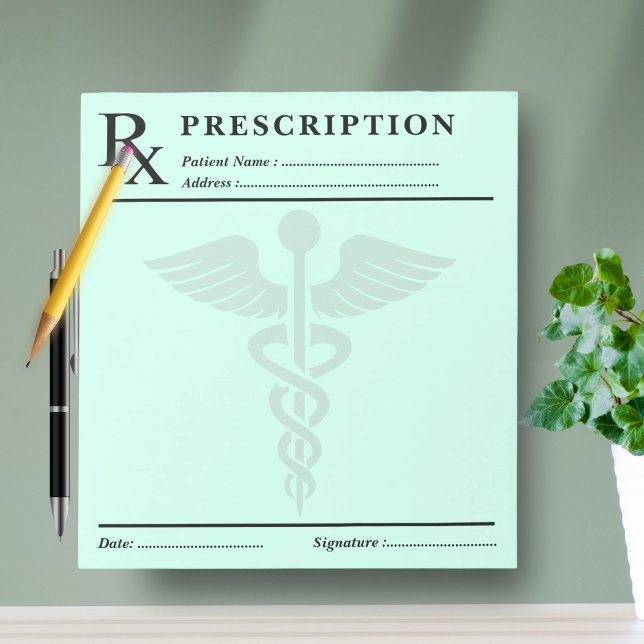 Bloc-notes sur ordonnance personnalisé - RX pour m (Custom Prescription Notepad – Editable Doctor RX)
