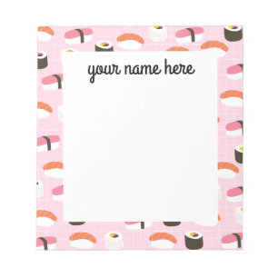 Bloc-notes sushi personnalisé