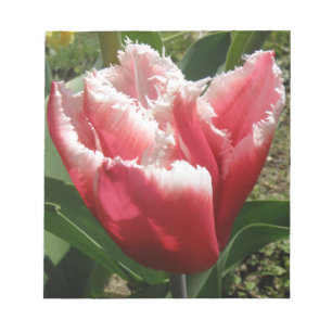 Bloc-notes Tulipe à franges roses