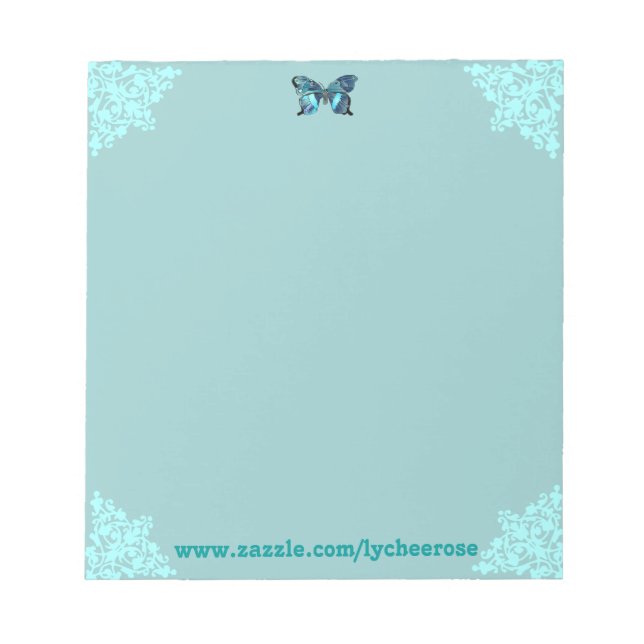Bloc-notes turquoise (Devant)