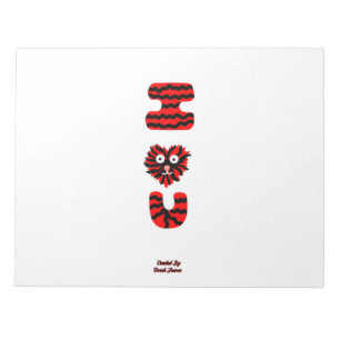 Bloc-notes U flou (27,9 cm x 21,6 cm)