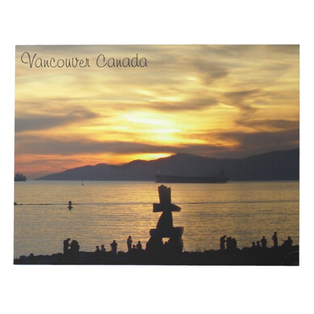 Bloc-notes Vancouver Souvenir des monuments de Van (Devant)