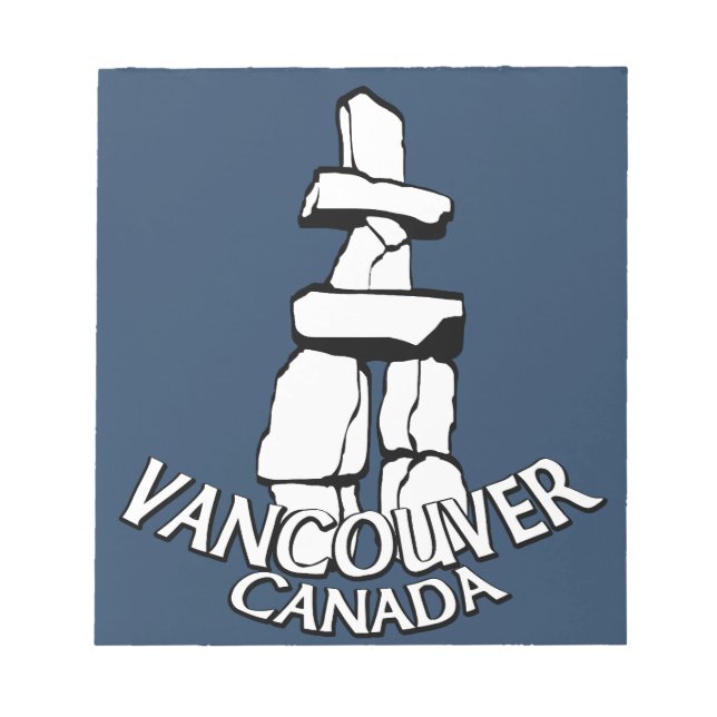 Bloc-notes Vancouver Souvenir des monuments de Van (Devant)