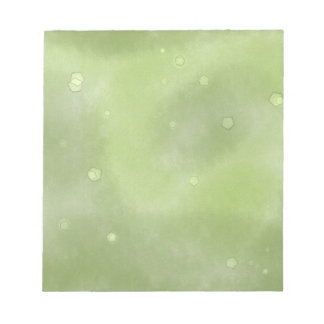 Bloc-notes vert tacheté