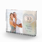 30e anniversaire de Mariage Elégant Pearl Heart