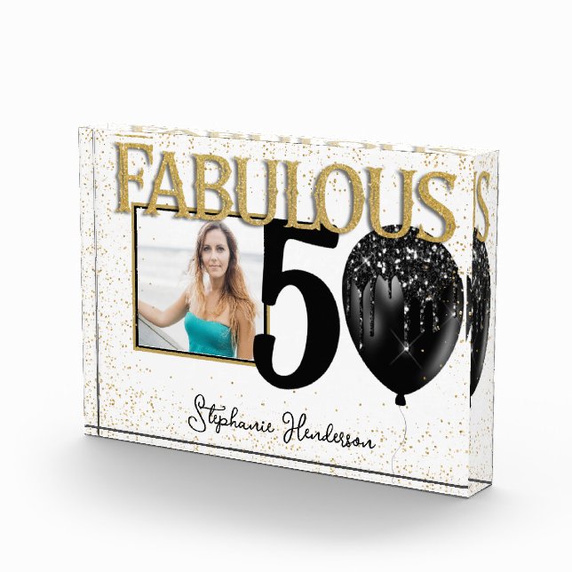 Bloc photo 50 & Fabulous Black Gold Glam (Droite)