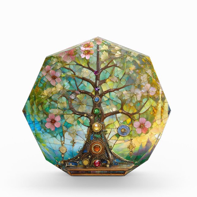 Bloc Photo 7 Chakra Fleurissant Arbre De Vie (Devant)