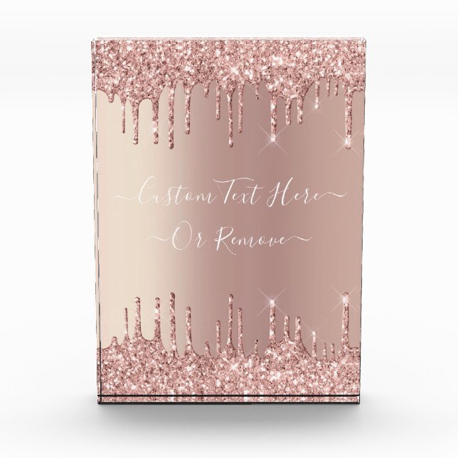 Bloc Photo Accessoires rose Gold Parties scintillant Desk et  (Devant)