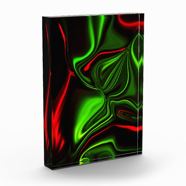 Bloc Photo Accroches courbes vertes et rouges sur arrière - p (Gauche)