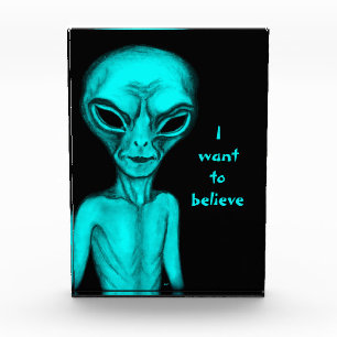 Bloc Photo Alien, je veux croire