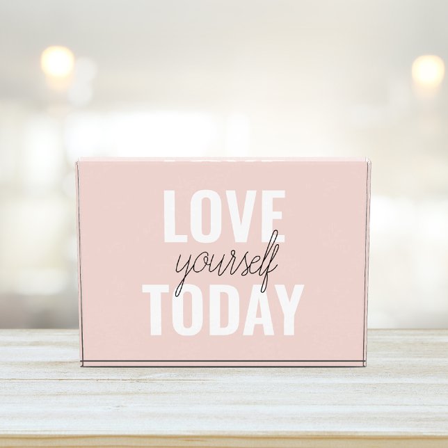 Bloc Photo Amour Positif Vous-Même Aujourd'Hui Citation Paste (Créateur téléchargé)