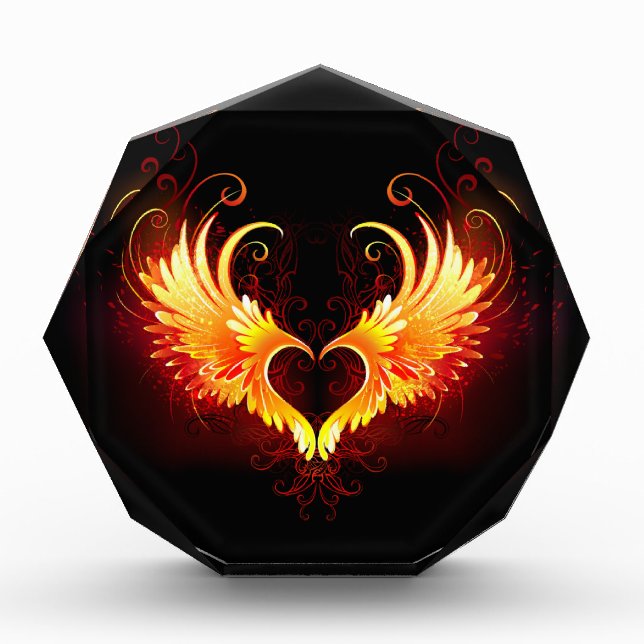 Bloc Photo Angel Fire Heart with Wings (Devant)