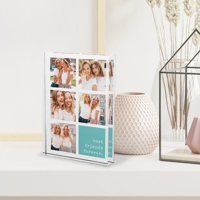 Bloc Photo Aqua | Meilleur Collage d'amis pour toujours (Créateur téléchargé)