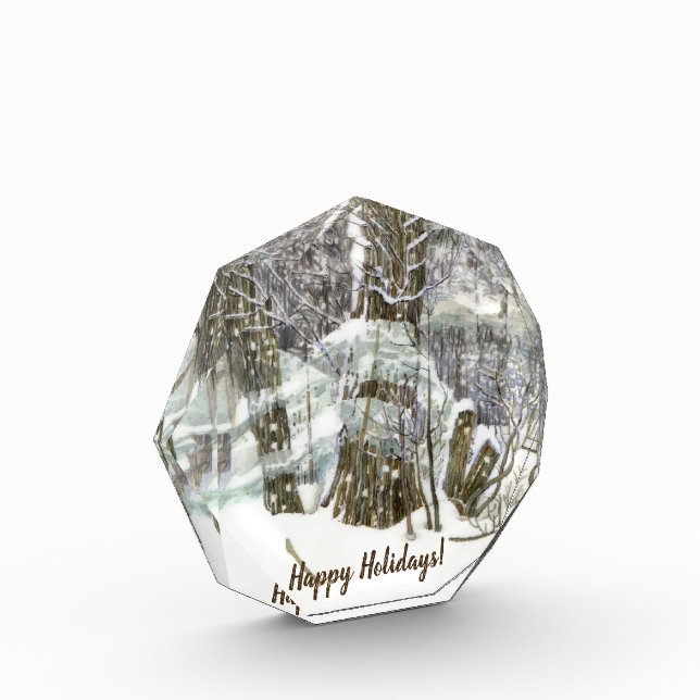 Bloc Photo Aquarelle d'hiver (Gauche)