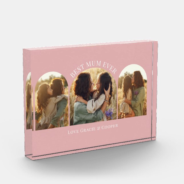 Bloc Photo Arc rose ceinture élégante multi photo meilleure m (Gauche)