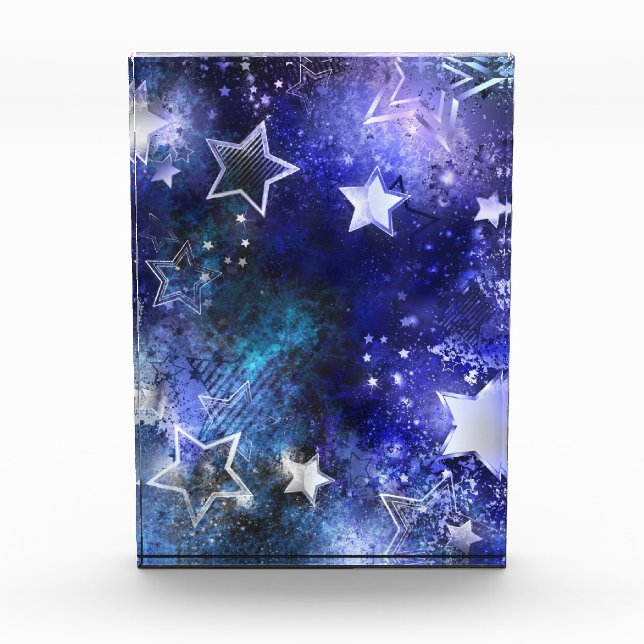 Bloc Photo Arrière - plan spatial avec étoiles (Devant)