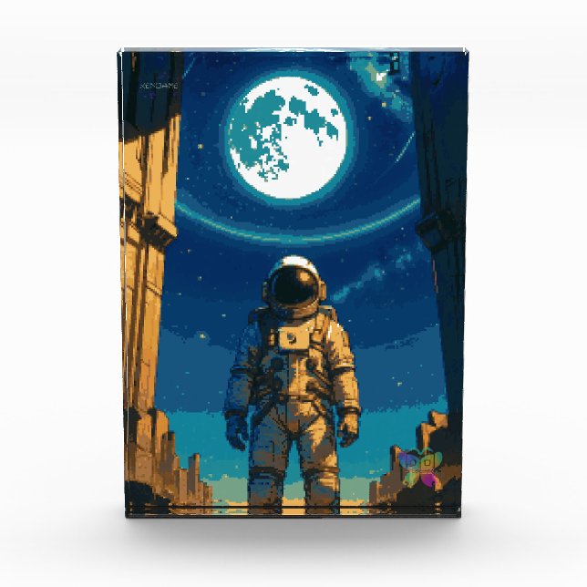 Bloc Photo Astronaut Beneath the Celestial Gate (Devant)