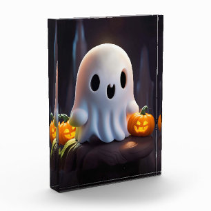 Bloc Photo Baby Ghost Déplaisant mignon caractère Halloween
