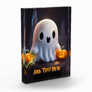 Bloc Photo Baby Ghost Déplaisant mignon caractère Halloween