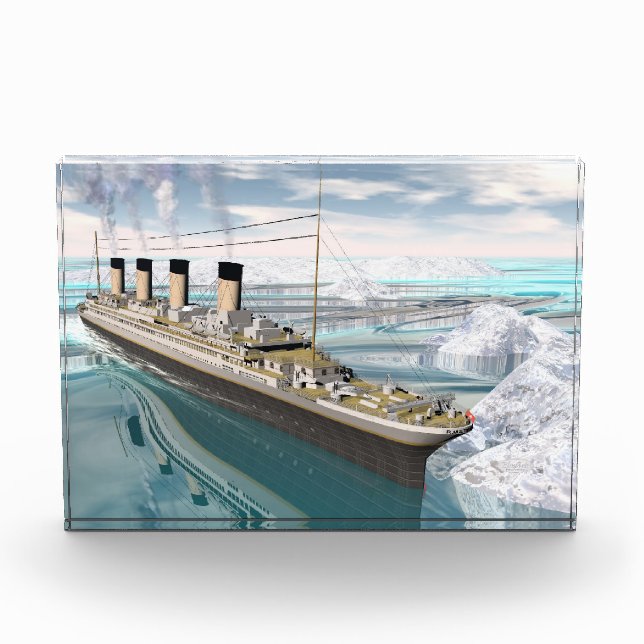 Bloc Photo Bateau titanique - 3D rendent (Devant)