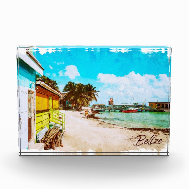 Bloc Photo Belize Tropical Paradise Travel (Devant)