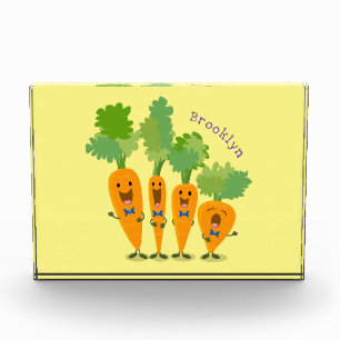 Bloc Photo Belle illustration du quatuor de carottes à carott