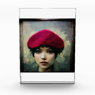 Bloc Photo Beret framboise