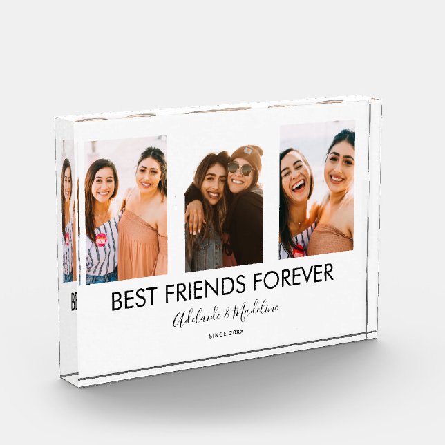 Bloc Photo Best Friends Forever 3 Photo Collage Cadeau (Gauche)