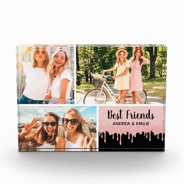 Bloc Photo Best Friends Pink Parties scintillant Drives Photo (Devant)