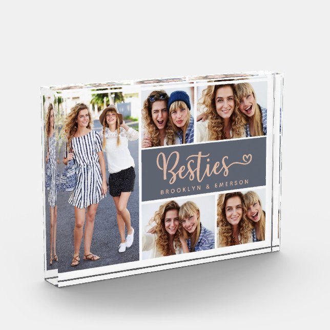 Bloc Photo Besties Photo Collage Best Friends Photo Block (Gauche)