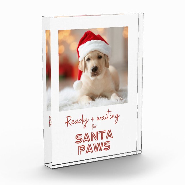 Bloc Photo Bloc photo, Père Noël Paws amoureux des chiens cad (Gauche)