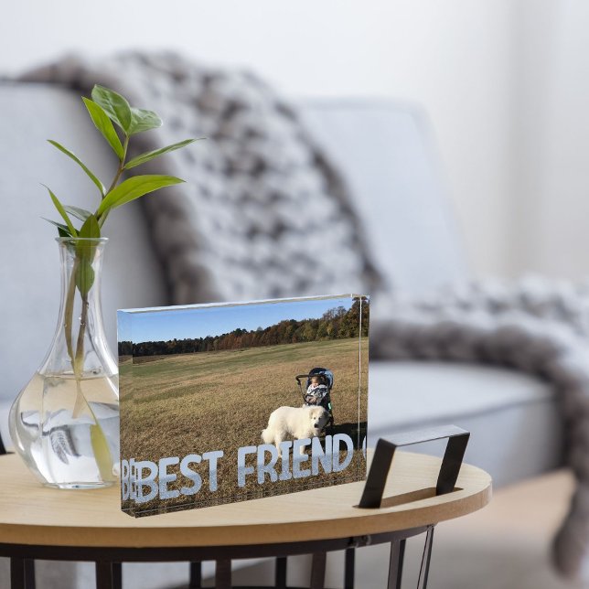 Bloc Photo Blocage photo pour chien de parties scintillant me (Add a pretty touch to your home with glitter letters)