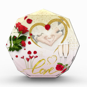 Bloc Photo Bloque para fotos personalizado corazón con amor